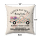 Easter  Farmhouse - Pastel Polka Dotted Truck - Decorative Throw Pillow