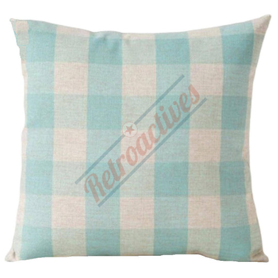 Buffalo Check Gingham Plaid - Powder Blue - Decorative Throw Pillow