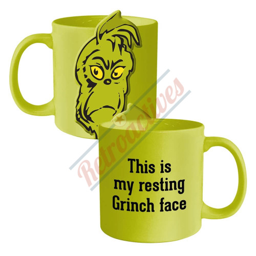 Dr. Suess Grinchmas - Resting Grinch Face - 20 Oz Ceramic Mug Dr. Suess Grinchmas - Resting Grinch Face - 20 Oz Ceramic Mug