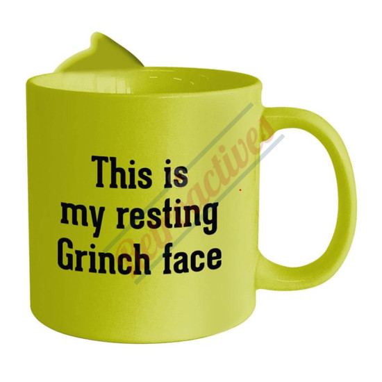 Dr. Suess Grinchmas - Resting Grinch Face - 20 Oz Ceramic Mug