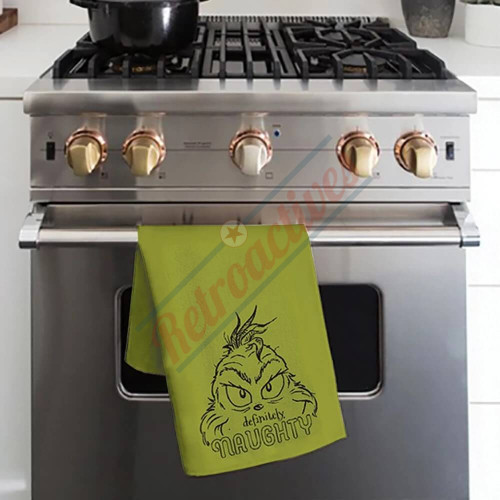 Dr. Suess Grinch - Definitely Naughty - 100% Cotton Kitchen Towel Dr. Suess Grinch - Definitely Naughty - 100% Cotton Kitchen Towel