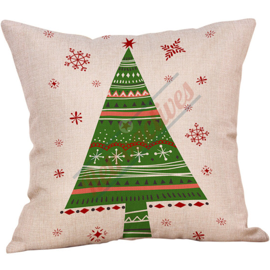 Farmhouse Christmas -  Ugly Christmas Sweater Christmas Tree - Decorative Throw Pillow