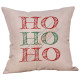 Farmhouse Christmas - HO HO HO - Typography - Decorative Throw Pillow