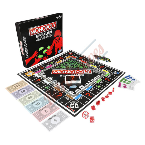 Monopoly Socialism Edition Board Game - Parody Adult Party Game