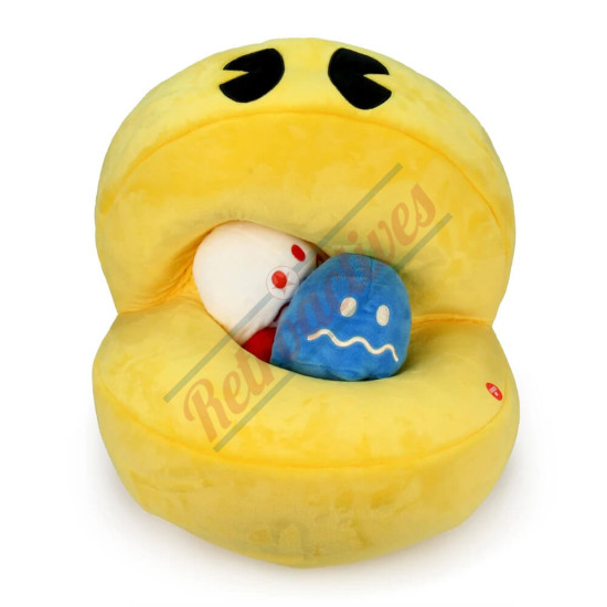 Pac-Man Hungry Pac-Man 15 Inch Interactive Plush Pac-Man with Sound Chip By Kid Robot