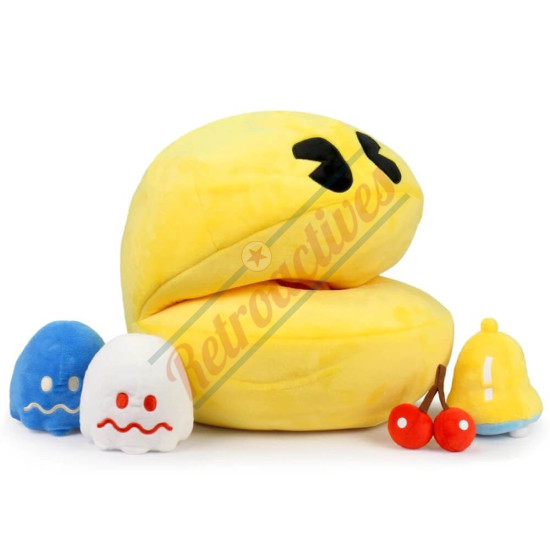 Pac-Man Hungry Pac-Man 15 Inch Interactive Plush Pac-Man with Sound Chip By Kid Robot