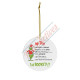 Grinch My Day I'm Booked Ceramic Christmas Ornament - Grinch - Christmas Ornament - Dr. Suess 