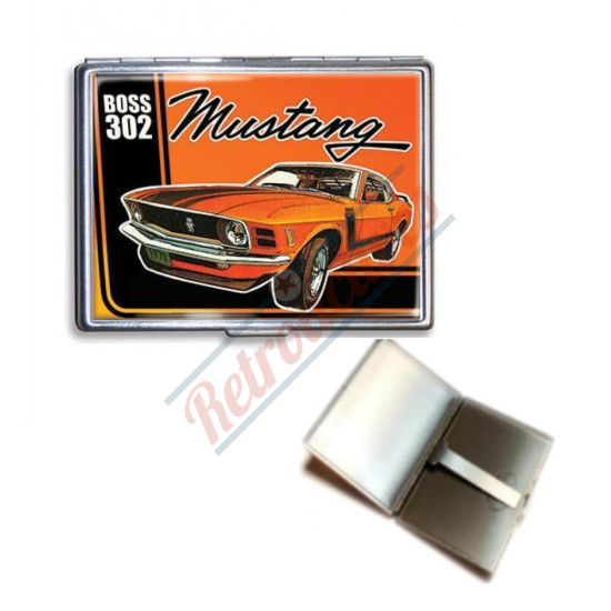 Ford 1970 Mustang Boss 302 Steel Wallet or Cigarette Case