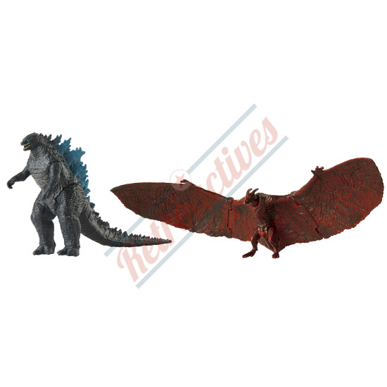 Jakks-Pacific - Godzilla Match Ups – Rodan VS Atomic Godzilla - 2019 Godzilla King of the Monsters Movie 3.5 Inch Figures