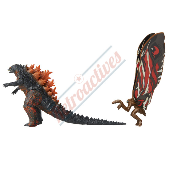 Jakks-Pacific - Godzilla Match Ups – Mothra VS Burning Godzilla - 2019 Godzilla King of the Monsters Movie 3.5 Inch Figures