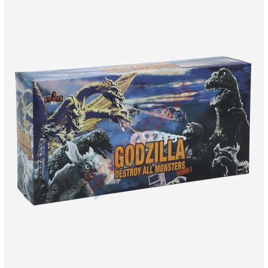 Godzilla 5 Points XL Godzilla: Destroy All Monsters (1968): ROUND 1 Boxed Set - Godzilla - Mothra - Anguirus - Rodan