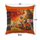 1956 UK Godzilla King of the Monsters - Movie Poster - Handmade Decorative Throw Pillow