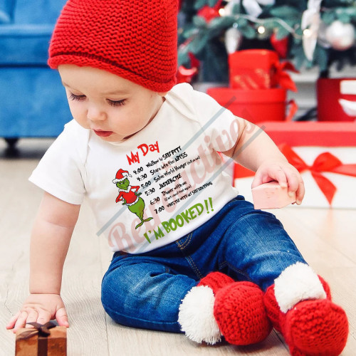 The Grinch My Day  Infant and Toddler Bodysuit - Cotton Bodysuit - Short Sleeve - Many Sizes