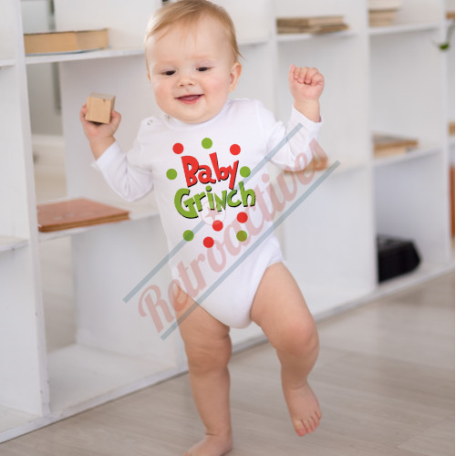 Baby Grinch Infant and Toddler Bodysuit - Cotton Bodysuit - Long Sleeve - Many Sizes Baby Grinch Infant and Toddler Bodysuit - Cotton Bodysuit - Long Sleeve - Many Sizes