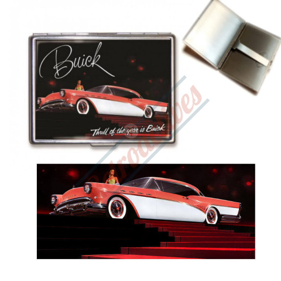 Buick "Thrill of the Year is Buick" Vintage Ad Steel Wallet or Cigarette Case