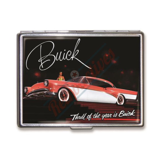 Buick "Thrill of the Year is Buick" Vintage Ad Steel Wallet or Cigarette Case