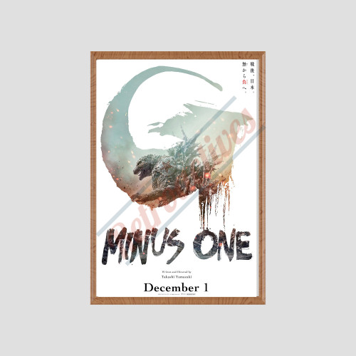 Godzilla Minus One - 2023 Kaiju Movie Poster - 24x36 Inch - Canvas Movie Poster - Version One Godzilla Minus One - 2023 Kaiju Movie Poster - 24x36 Inch - Canvas Movie Poster - Version One