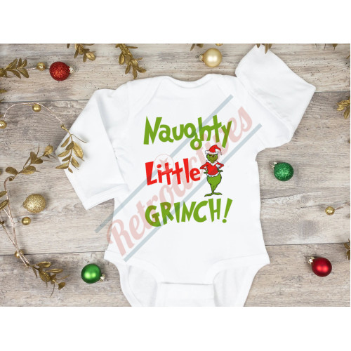 Naughty Little Grinch Infant and Toddler Bodysuit - Cotton Bodysuit - Long Sleeve - Many Sizes Naughty Little Grinch Infant and Toddler Bodysuit - Cotton Bodysuit - Long Sleeve - Many Sizes