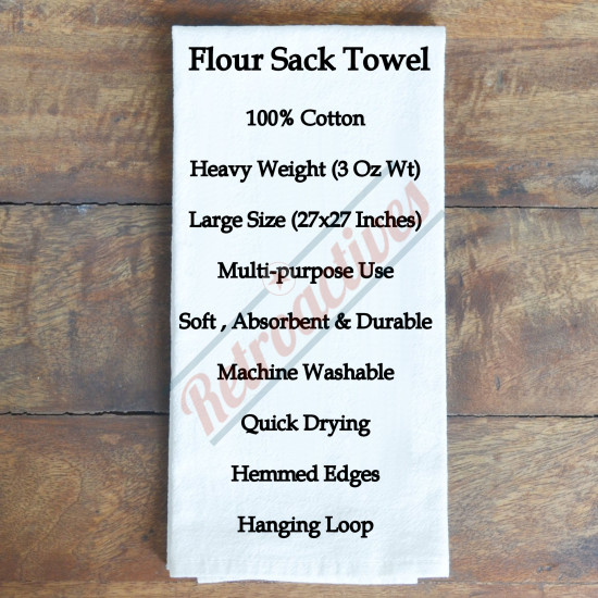 Dr. Suess Grinch - My Day - Heavy Weight Cotton Flour Sack Kitchen Towel