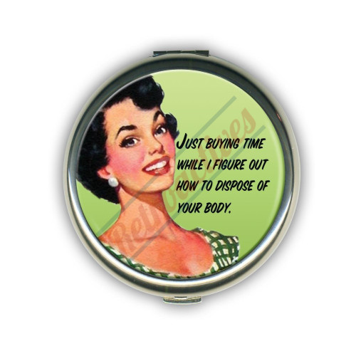Just Buying Time Compact Mirror Case Just Buying Time Compact Mirror Case
