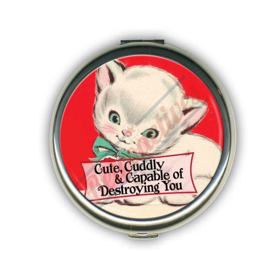 Cute Cuddly Destroyer Compact Mirror Case