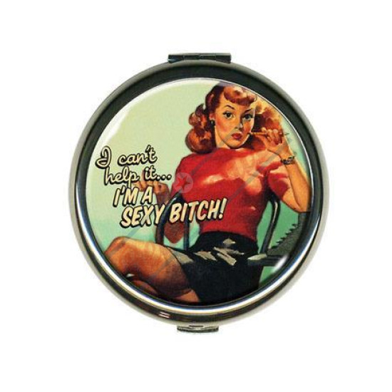 Sexy Bitch Compact Mirror Case