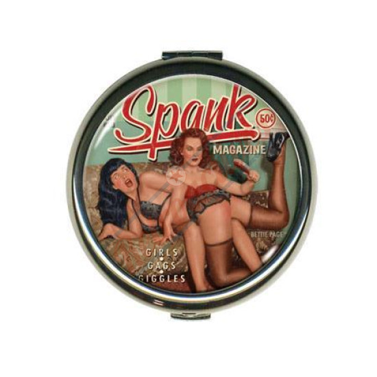 Bettie Page Spank Compact Mirror Case