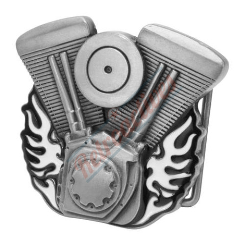 Unisex V-Twin Motorcycle Engine Bike Enamel Flames Belt Buckle Black Unisex V-Twin Motorcycle Engine Bike Enamel Flames Belt Buckle Black