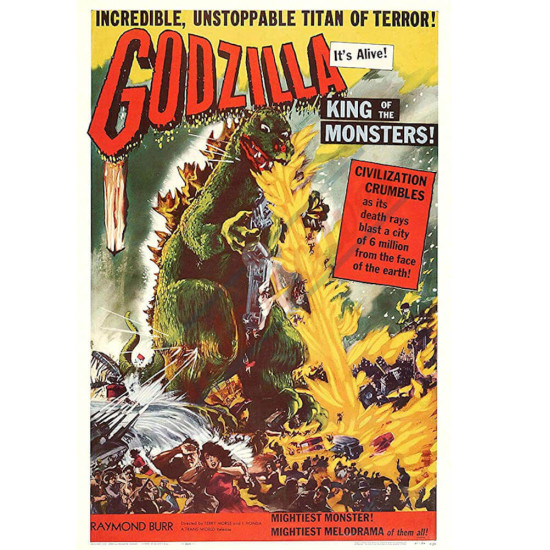 Godzilla King of the Monsters 1956 It's Alive! Movie Poster