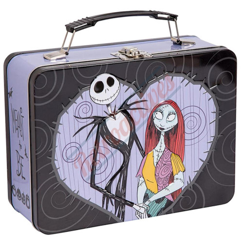 The Nightmare Before Christmas Jack & Sally Large Tin Tote The Nightmare Before Christmas Jack & Sally Large Tin Tote