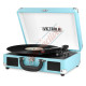Victrola Vintage Suitcase Turntable with Bluetooth and Built-In Speakers