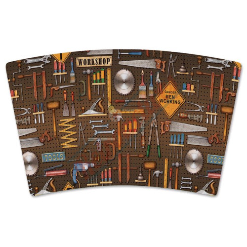 Mugzie® Brown Tool Pegboard Travel Mug 16 Ounce Mugzie® Brown Tool Pegboard Travel Mug 16 Ounce