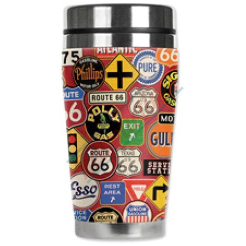 Mugzie® Gas Station Signs Travel Mug 16 ounce Mugzie® Gas Station Signs Travel Mug 16 ounce