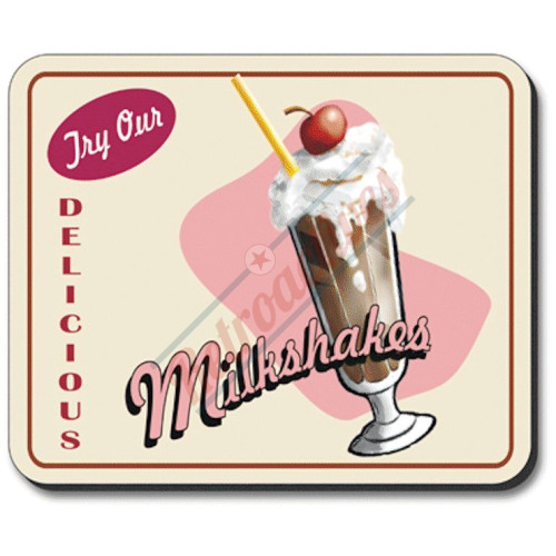 Try Our Delicious Milkshakes - 1950's Style Mouse Pad Try Our Delicious Milkshakes - 1950's Style Mouse Pad