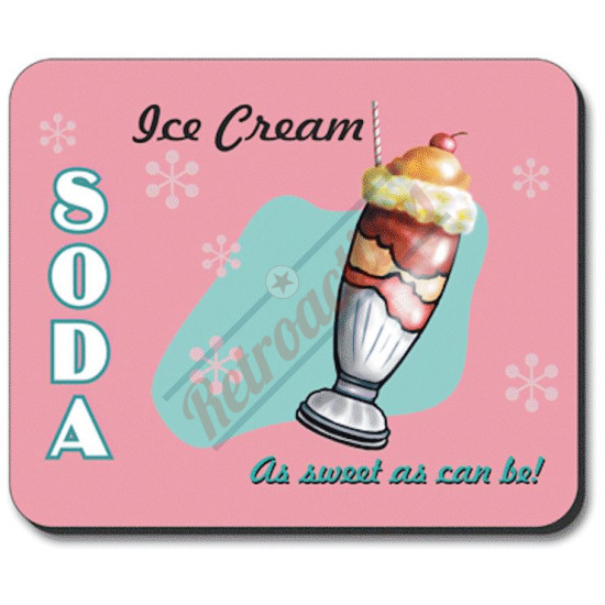 Ice Cream Soda Mouse Pad