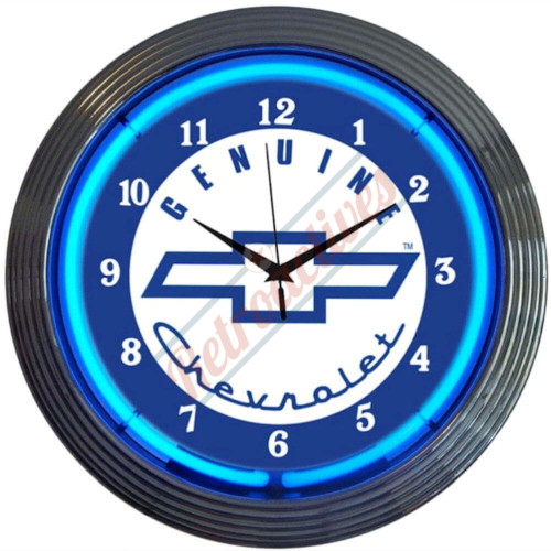 Genuine Chevrolet Neon Clock Genuine Chevrolet Neon Clock