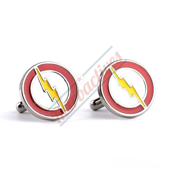 The Flash Superhero Alloy Cufflinks