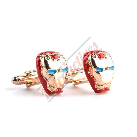 Iron Man 3-D Super Hero Alloy Cuff Links