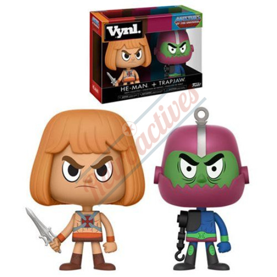 Masters of the Universe He-Man and Trap Jaw VYNL. Figure 2-Pack