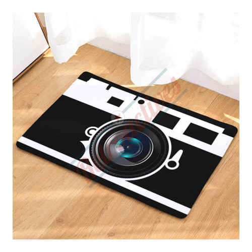 Retro Camera Rug Bath Mat   Retro Camera Rug Bath Mat