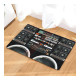 Retro Boom Box Rug Bath Mat