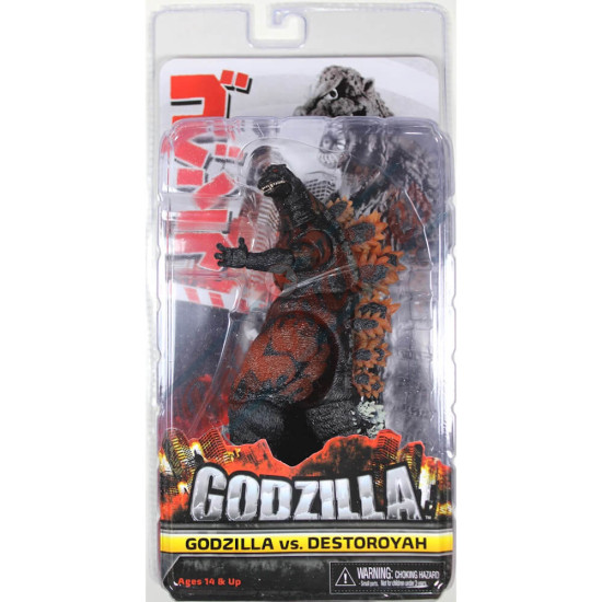 1995 Godzilla - Neca - 12 Inch Head-to-Tail Action Figure – Classic 1995 Burning Godzilla