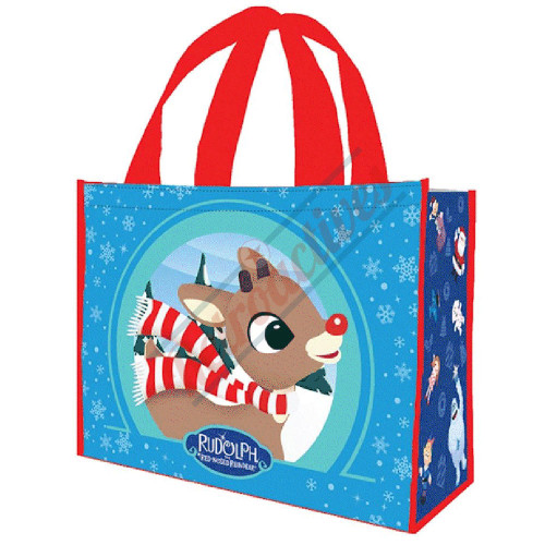 Rudolph The Red-Nosed Reindeer Large Recycled Shopper Tote Rudolph The Red-Nosed Reindeer Large Recycled Shopper Tote