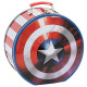 Marvel Captain America Shield Shaped Tin Tote