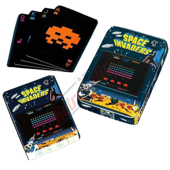 Space Invaders  Playing Cards with Storage Tin