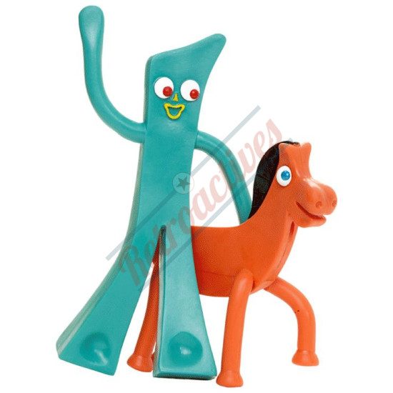 1950s Collectors Edition Gumby and Pokey Bendable Pair Boxed Set