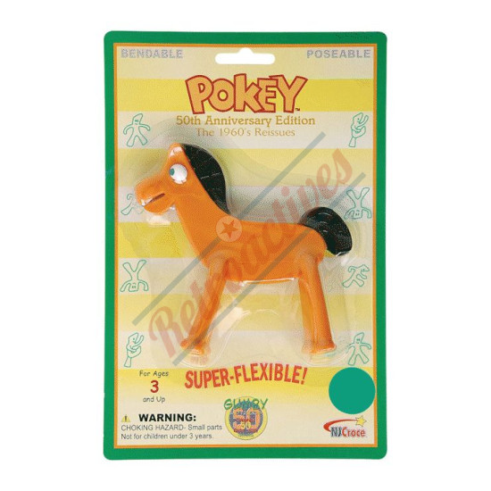 Retro 50th Anniversary Edition Pokey 5 Inch Bendable Figure