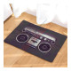 Retro  Cassette Boom Box Rug Bath Mat