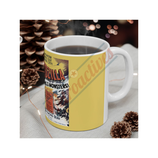 Godzilla King Of The Monsters  - 1956 Godzilla Movie Poster Coffee Mug - 11 Oz