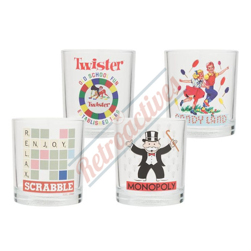 Hasbro Gaming 4 pc. 10 oz. Highball Glass Set